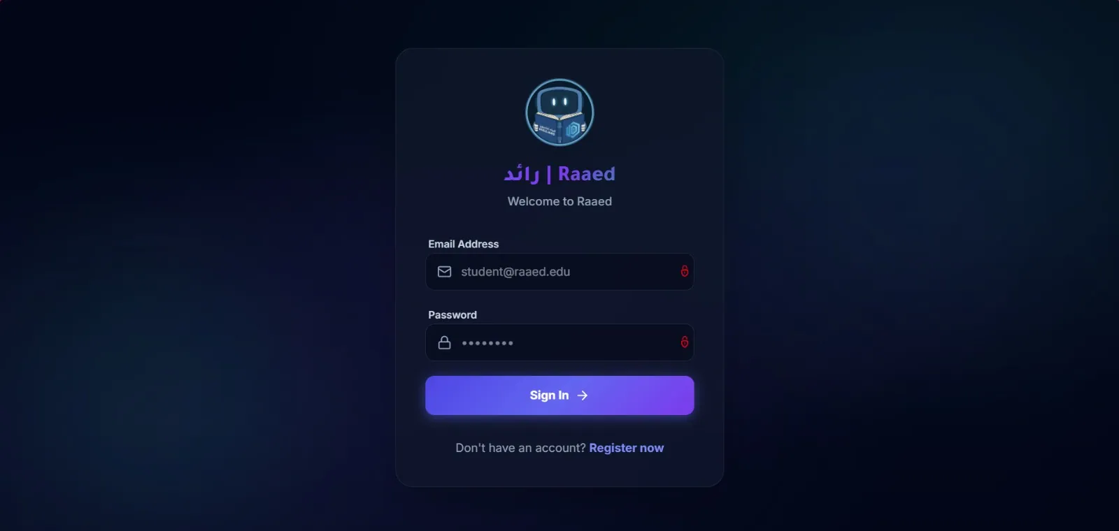 Learning Assistant Interface
